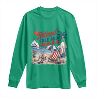 Retirement Gifts For Her Long Sleeve Shirt Retro Retired Free And Fabulous Beach Summer Vacation Vintage