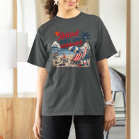 Retirement Gifts For Her T Shirt For Women Retro Retired Free And Fabulous Beach Summer Vacation Vintage