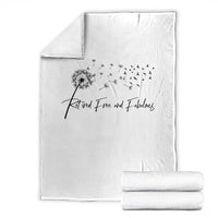 Happy Retirement Gifts For Woman Throw Blanket Retired Free And Fabulous Dandelion