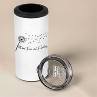 Happy Retirement Gifts For Woman 4 in 1 Can Cooler Tumbler Retired Free And Fabulous Dandelion