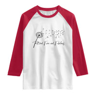 Happy Retirement Gifts For Woman Raglan Shirt Retired Free And Fabulous Dandelion