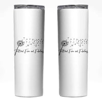 Happy Retirement Gifts For Woman Skinny Tumbler Retired Free And Fabulous Dandelion