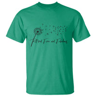 Happy Retirement Gifts For Woman T Shirt Retired Free And Fabulous Dandelion