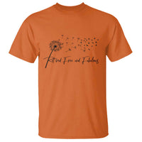 Happy Retirement Gifts For Woman T Shirt Retired Free And Fabulous Dandelion
