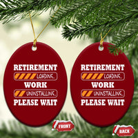 Retirement Loading Ceramic Ornament Work Uninstalling Soon To Be Retired Retiring