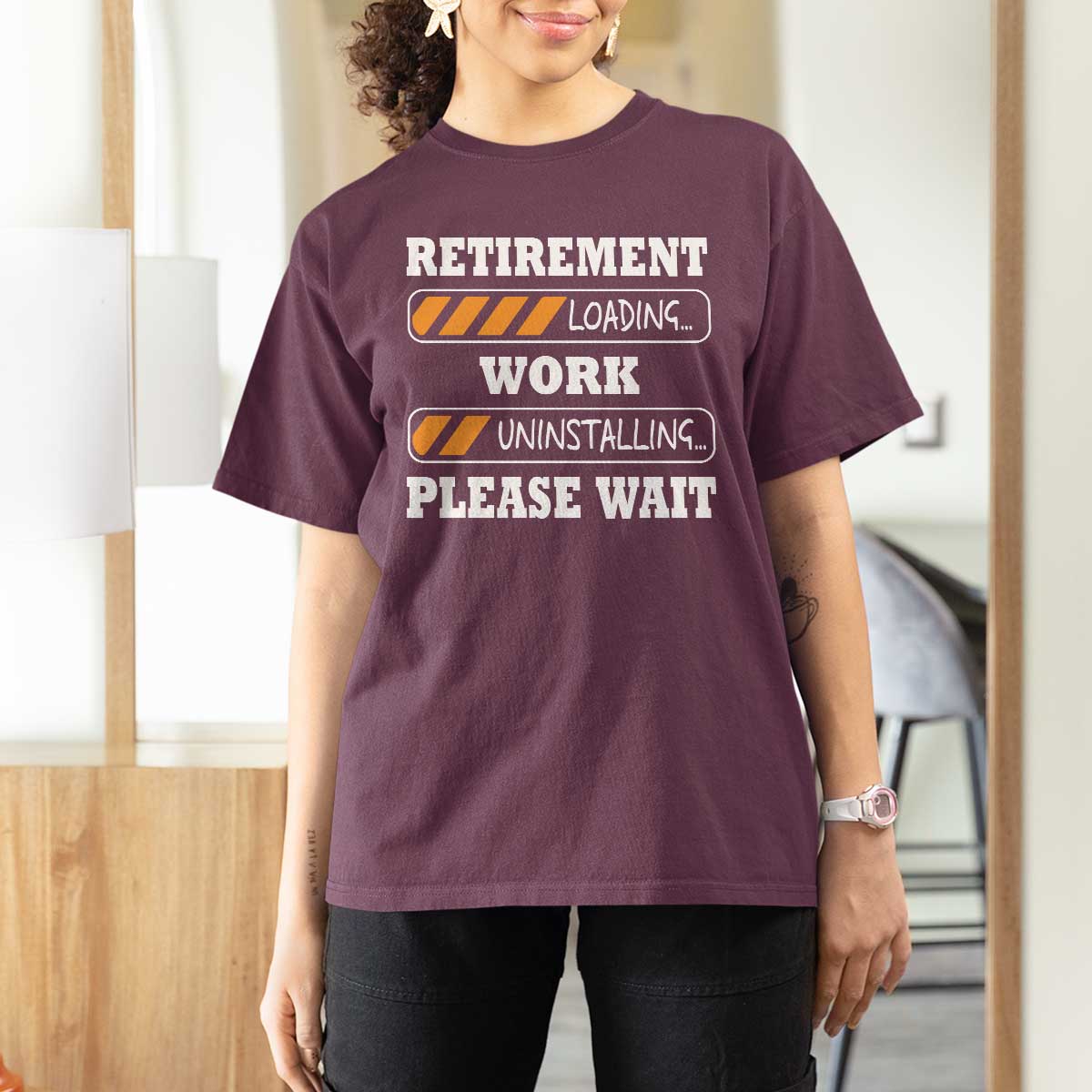 Retirement Loading T Shirt For Women Work Uninstalling Soon To Be Retired Retiring