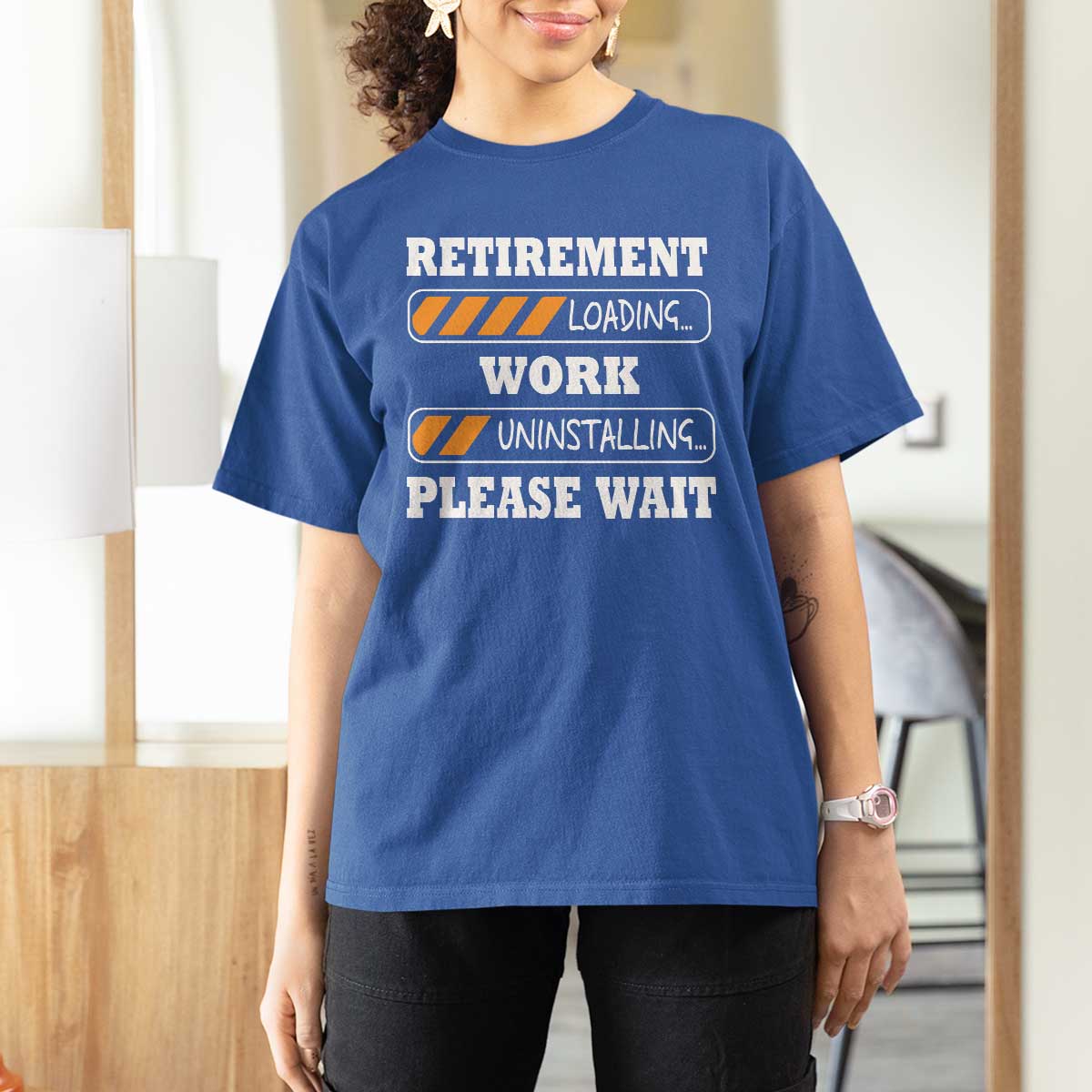 Retirement Loading T Shirt For Women Work Uninstalling Soon To Be Retired Retiring
