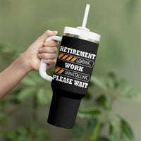 Retirement Loading Tumbler With Handle Work Uninstalling Soon To Be Retired Retiring