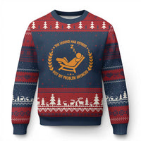 The Legend Has Retired Ugly Christmas Sweater Not My Problem Anymore Funny Relax Time