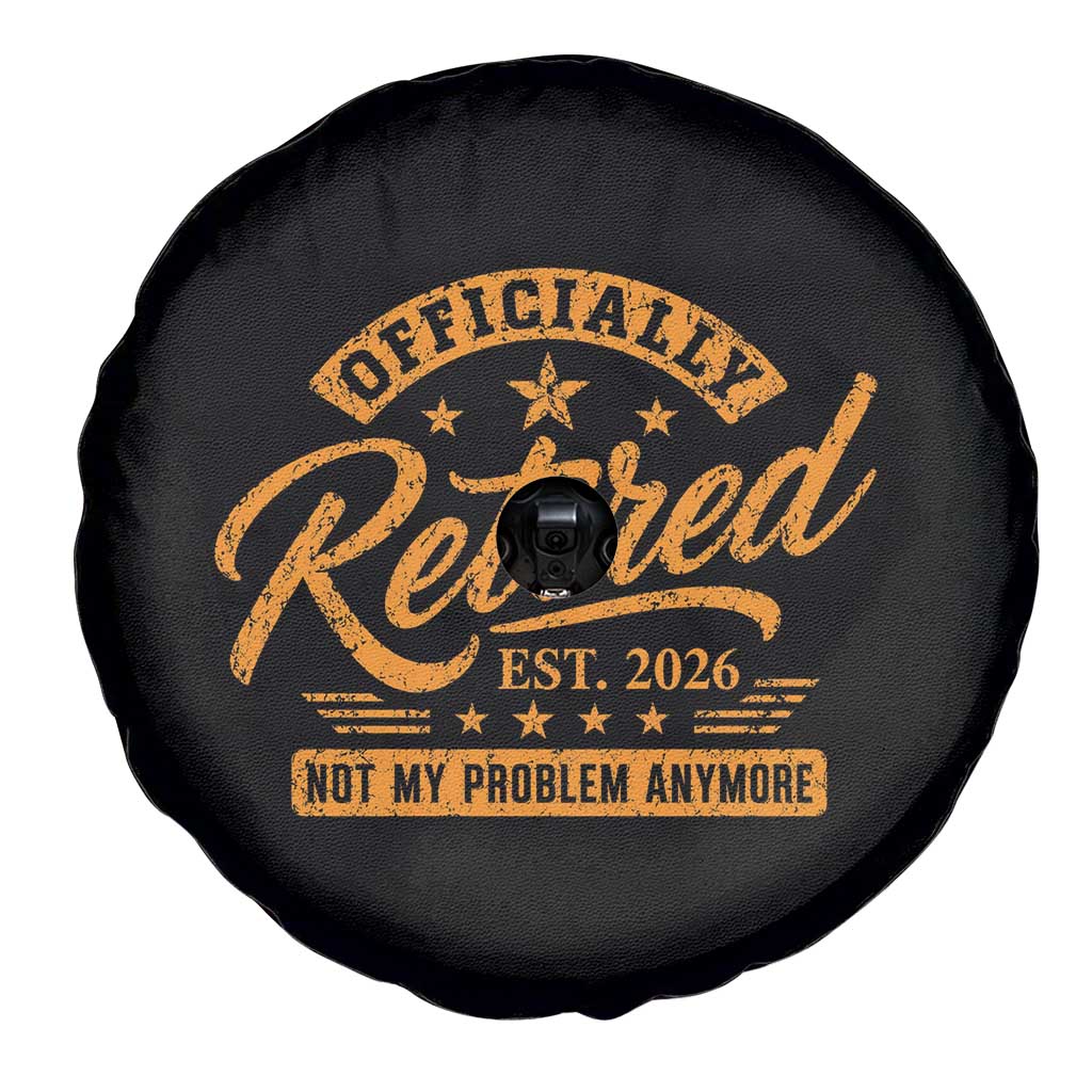 Official Retired 2026 Spare Tire Cover Not My Problem Anymore Retro Vintage Retiring