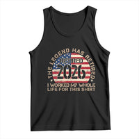 The Legend Has Retired 2026 Tank Top American Flag Coworker Retirement Gifts I Worked My Whole Life For This