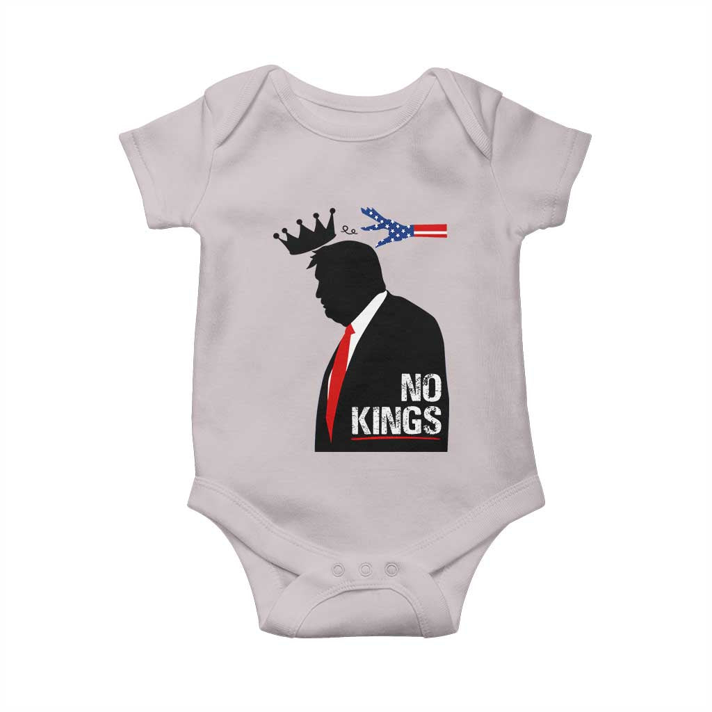 No Kings Baby Onesie Funny Resist Meme - Wonder Print Shop