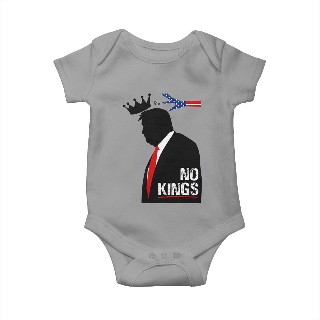 No Kings Baby Onesie Funny Resist Meme - Wonder Print Shop