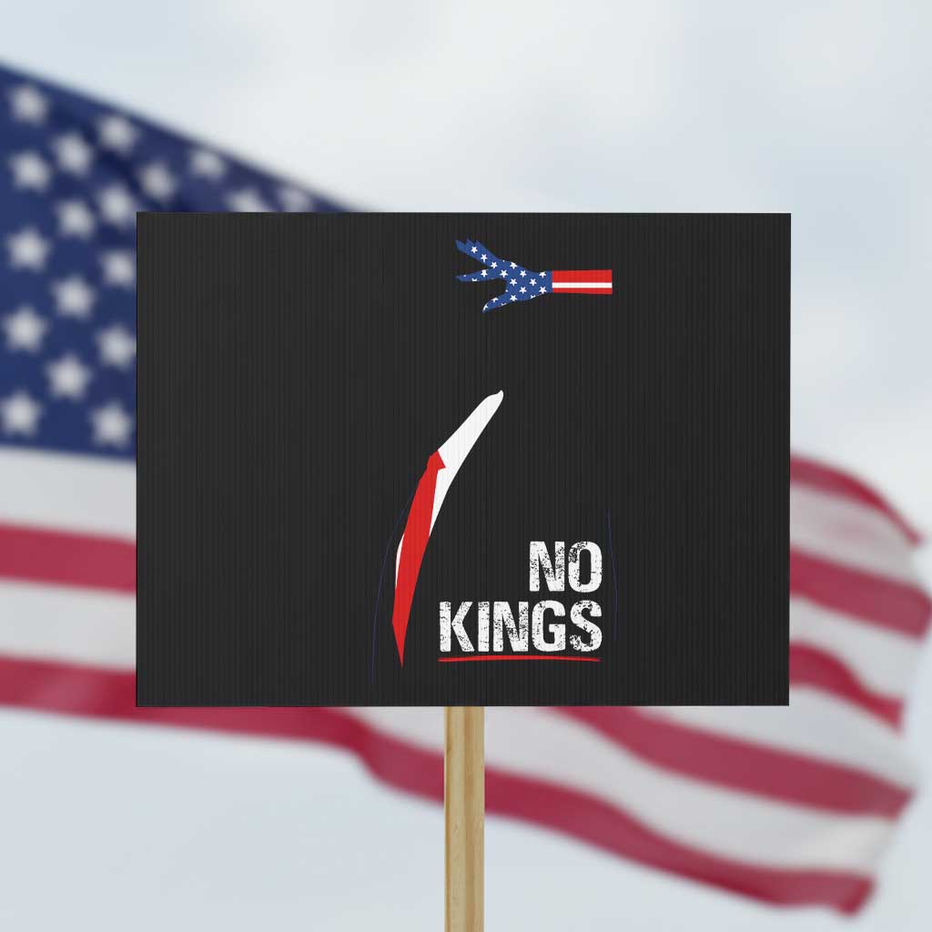 No Kings Protest Sign Funny Resist Meme - Wonder Print Shop