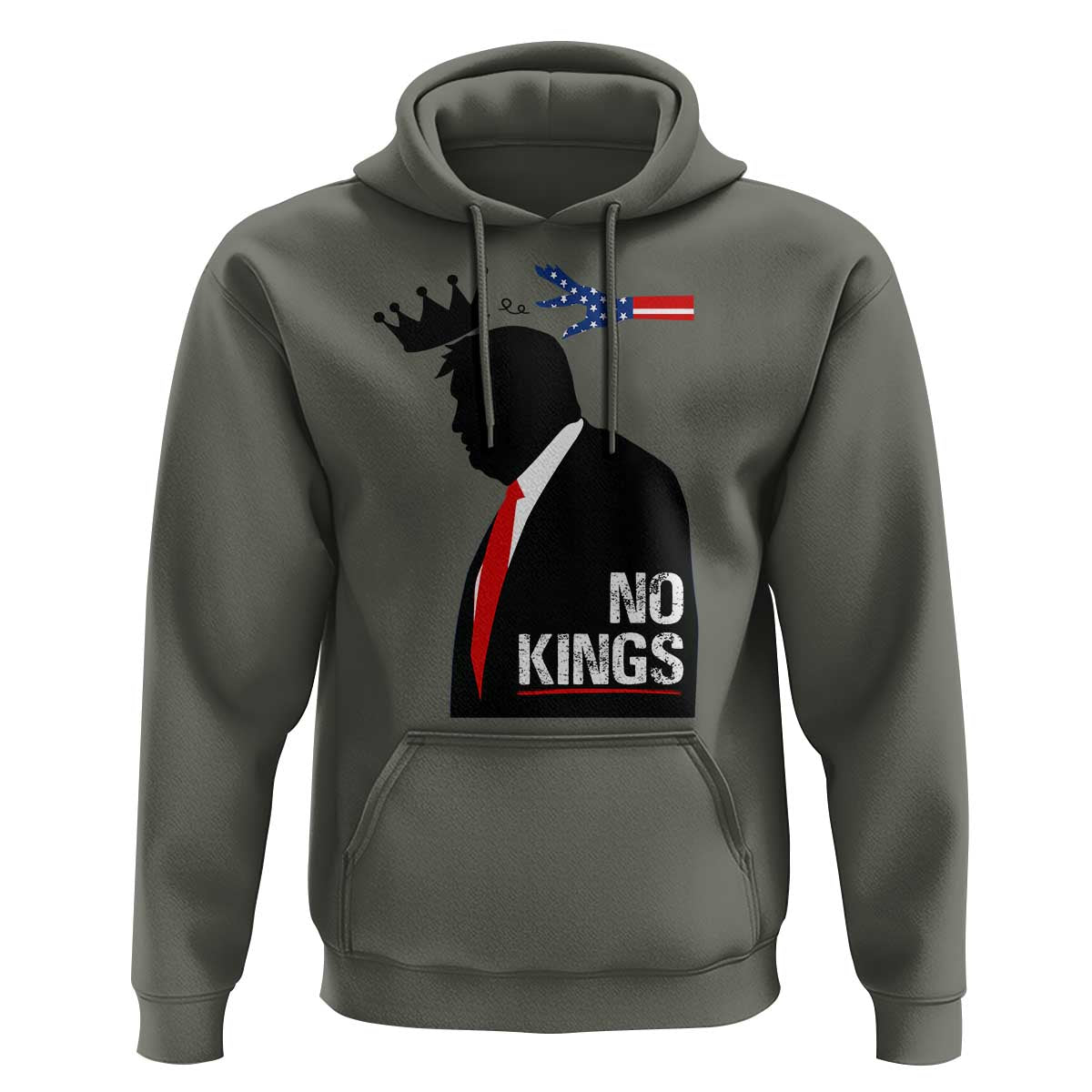 No Kings Hoodie Funny Resist Meme - Wonder Print Shop