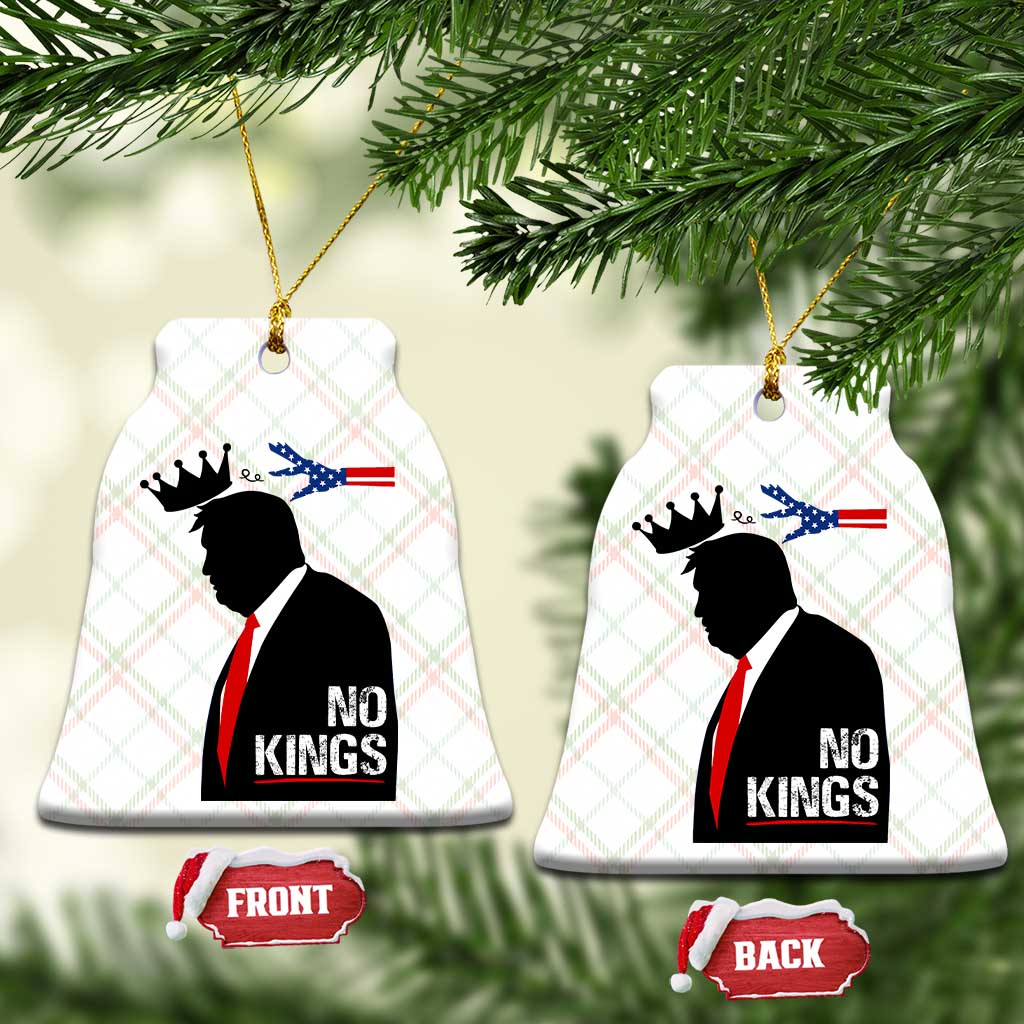 No Kings Ceramic Ornament Funny Resist Meme - Wonder Print Shop