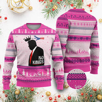 No Kings Ugly Christmas Sweater Funny Resist Meme - Wonder Print Shop