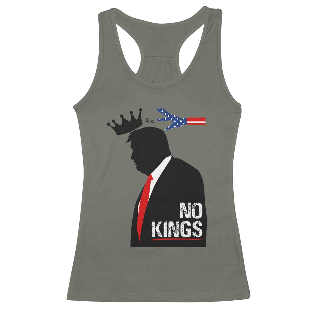 No Kings Racerback Tank Top Funny Resist Meme - Wonder Print Shop