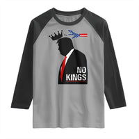 No Kings Raglan Shirt Funny Resist Meme - Wonder Print Shop