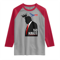 No Kings Raglan Shirt Funny Resist Meme - Wonder Print Shop