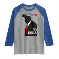 No Kings Raglan Shirt Funny Resist Meme - Wonder Print Shop