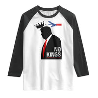 No Kings Raglan Shirt Funny Resist Meme - Wonder Print Shop