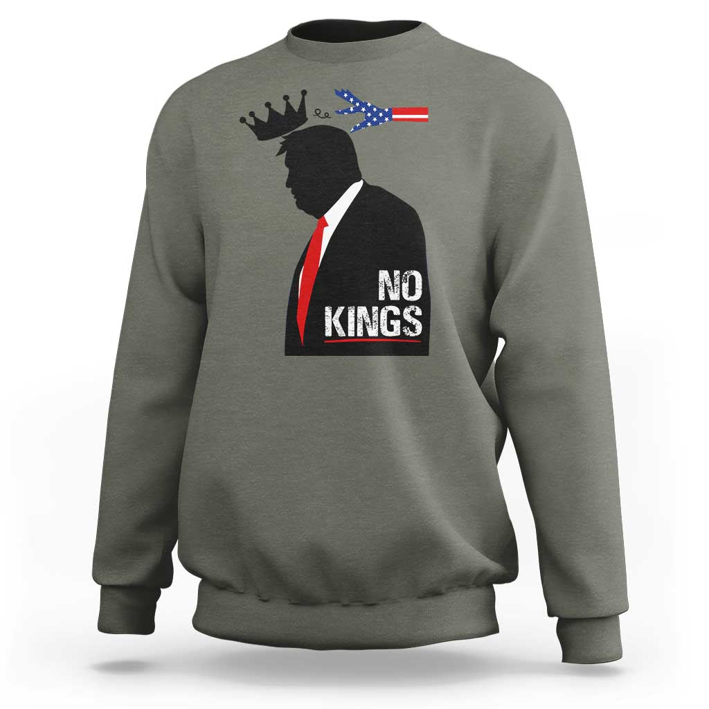 No Kings Sweatshirt Funny Resist Meme - Wonder Print Shop