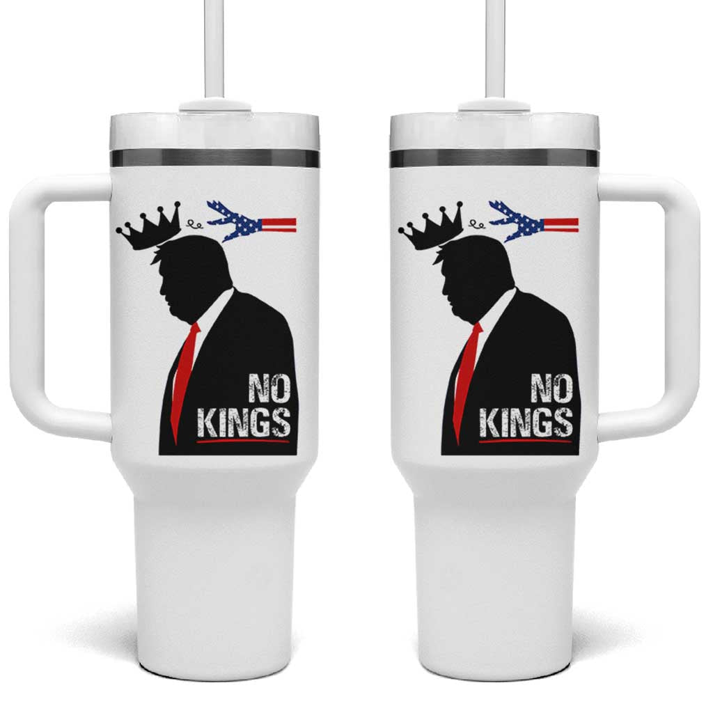 No Kings Tumbler With Handle Funny Resist Meme - Wonder Print Shop