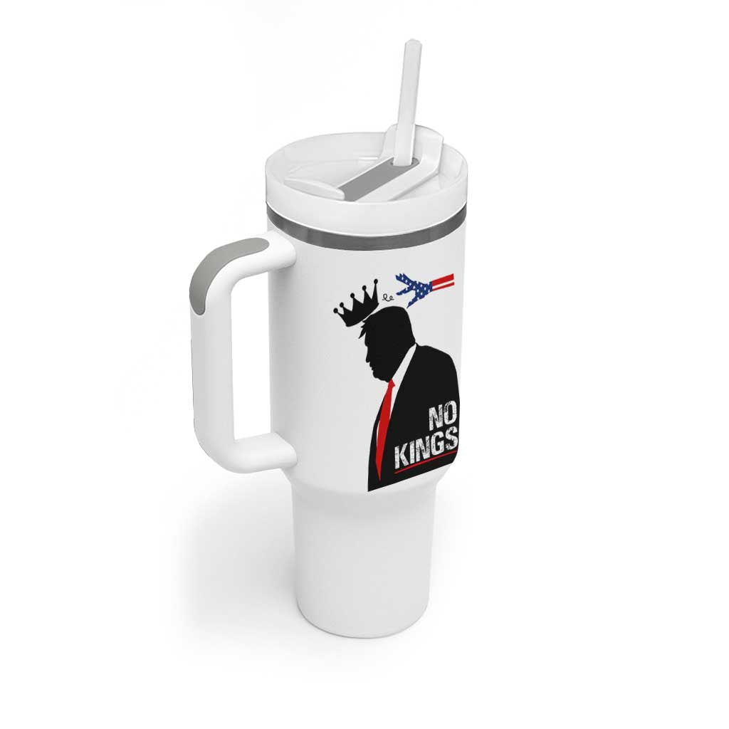 No Kings Tumbler With Handle Funny Resist Meme - Wonder Print Shop