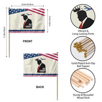 No Kings Patriotic Handheld Flag Funny Resist Meme