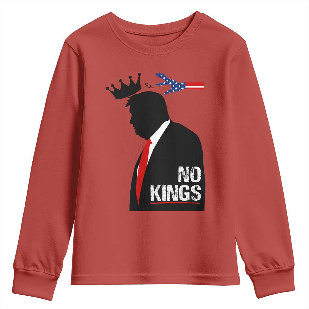 No Kings Youth Sweatshirt Funny Resist Meme - Wonder Print Shop