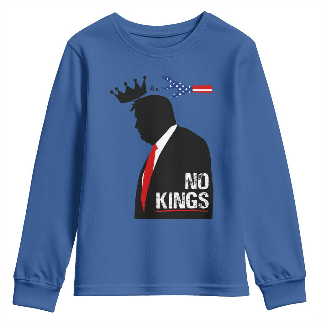 No Kings Youth Sweatshirt Funny Resist Meme - Wonder Print Shop