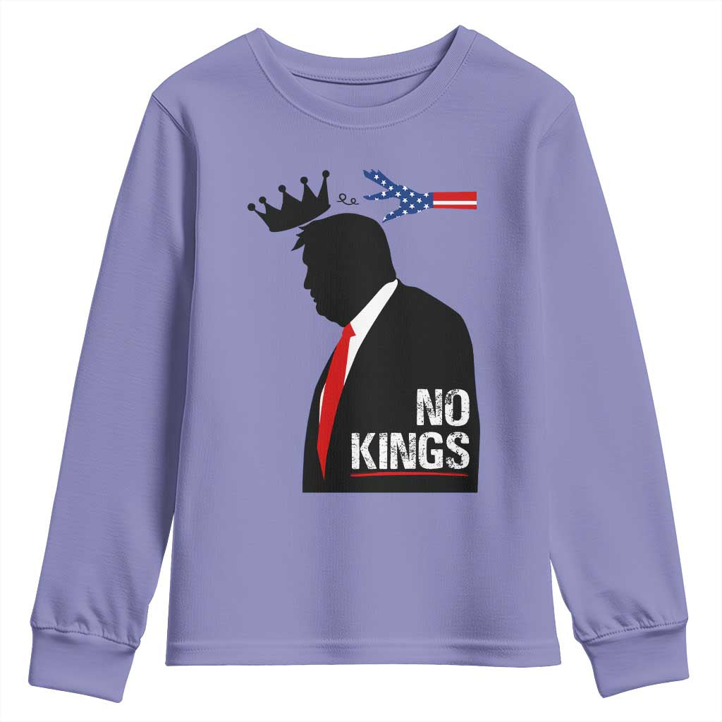 No Kings Youth Sweatshirt Funny Resist Meme - Wonder Print Shop