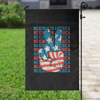 No Kings In America Garden Flag USA Flag Peace Sign Hand 4th of July Patriotic - Wonder Print Shop