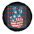 No Kings In America Spare Tire Cover USA Flag Peace Sign Hand 4th of July Patriotic - Wonder Print Shop