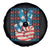 No Kings In America Spare Tire Cover USA Flag Peace Sign Hand 4th of July Patriotic - Wonder Print Shop