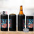 No Kings In America 4 in 1 Can Cooler Tumbler USA Flag Peace Sign Hand 4th of July Patriotic - Wonder Print Shop