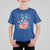 No Kings In America T Shirt For Kid USA Flag Peace Sign Hand 4th of July Patriotic - Wonder Print Shop