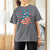 No Kings In America T Shirt For Women USA Flag Peace Sign Hand 4th of July Patriotic - Wonder Print Shop