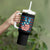 No Kings In America Tumbler With Handle USA Flag Peace Sign Hand 4th of July Patriotic - Wonder Print Shop