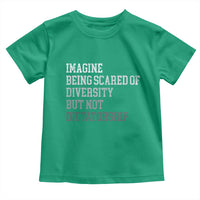 Imagine Being Scared Of Diversity But Not Dictatorship Toddler T Shirt Retro Vintage - Wonder Print Shop