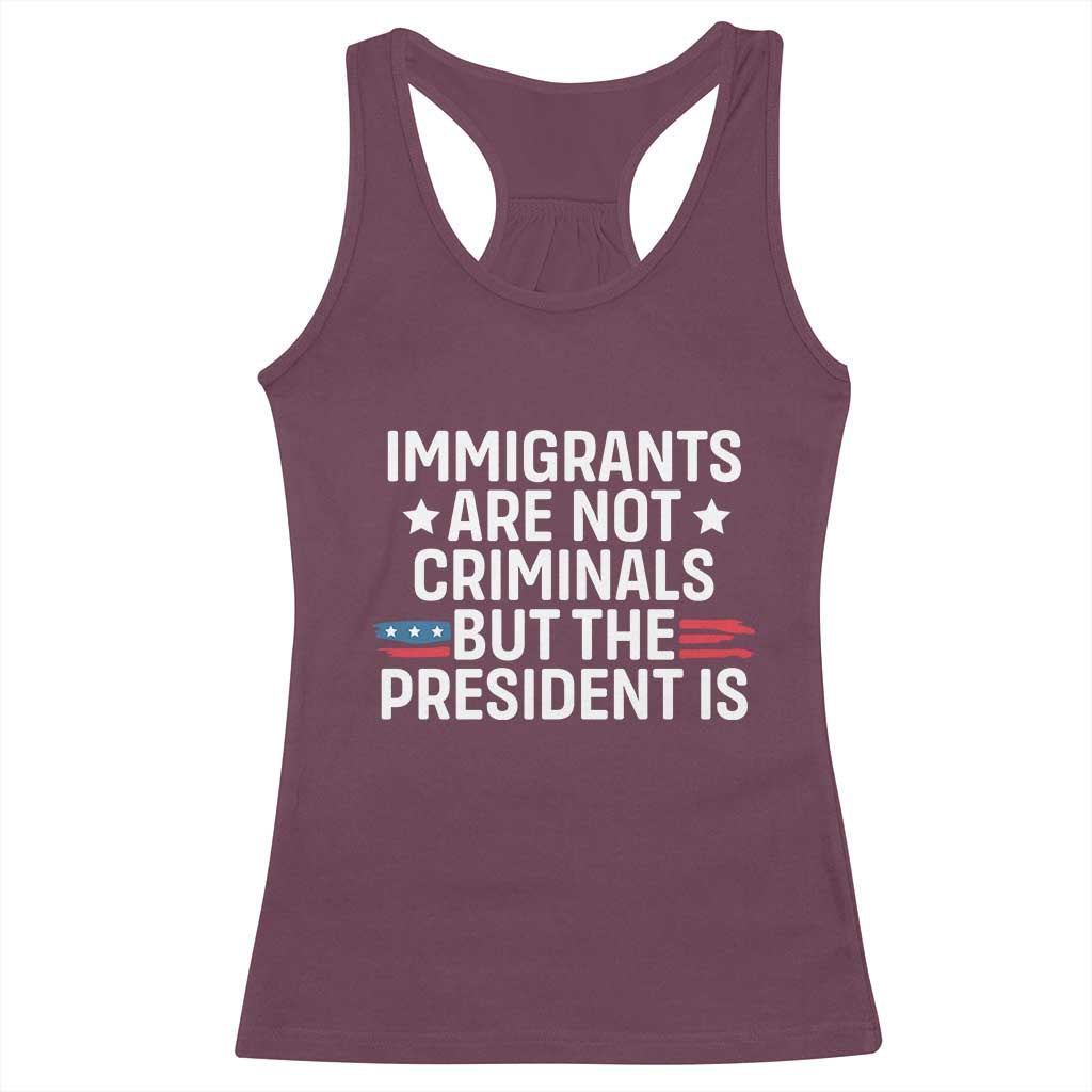 Pro Immigration Racerback Tank Top Social Justice Anti Racism - Wonder Print Shop