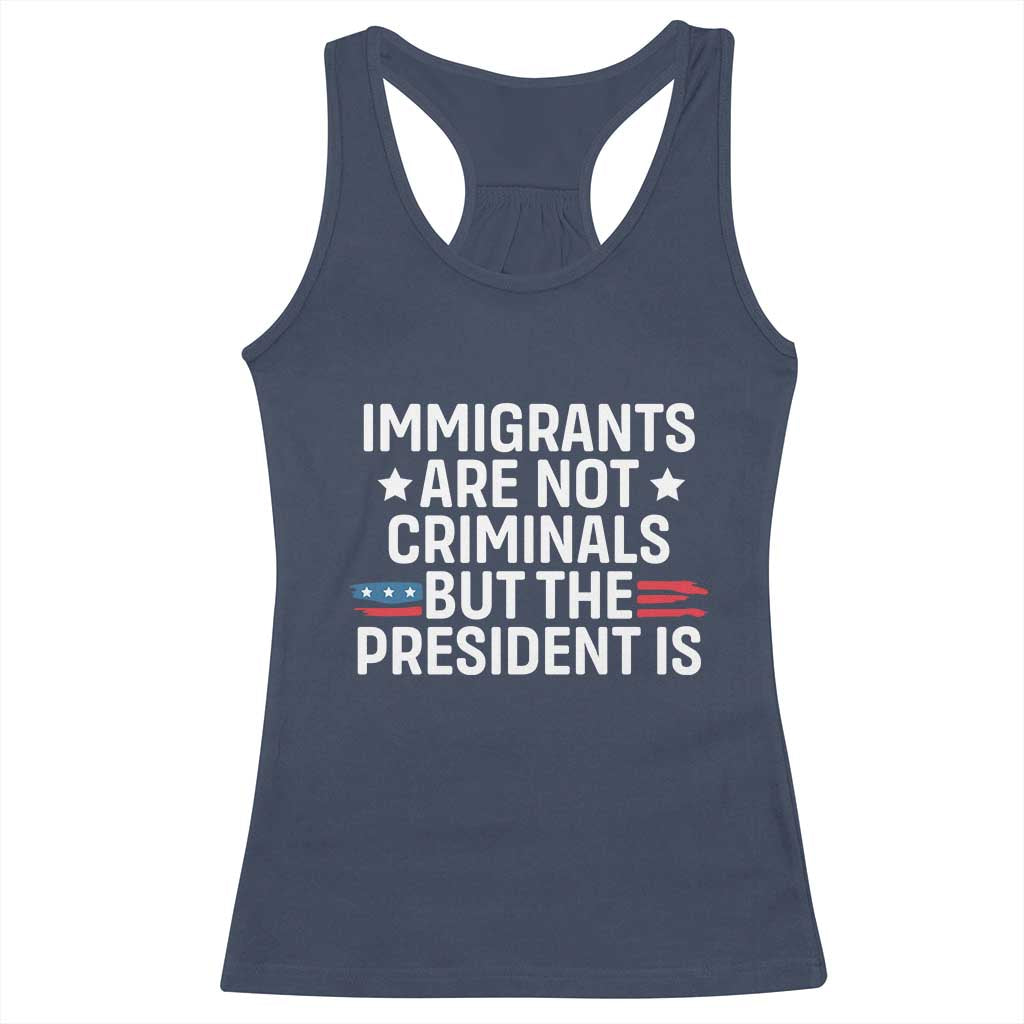 Pro Immigration Racerback Tank Top Social Justice Anti Racism - Wonder Print Shop