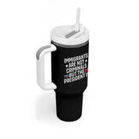 Pro Immigration Tumbler With Handle Social Justice Anti Racism - Wonder Print Shop