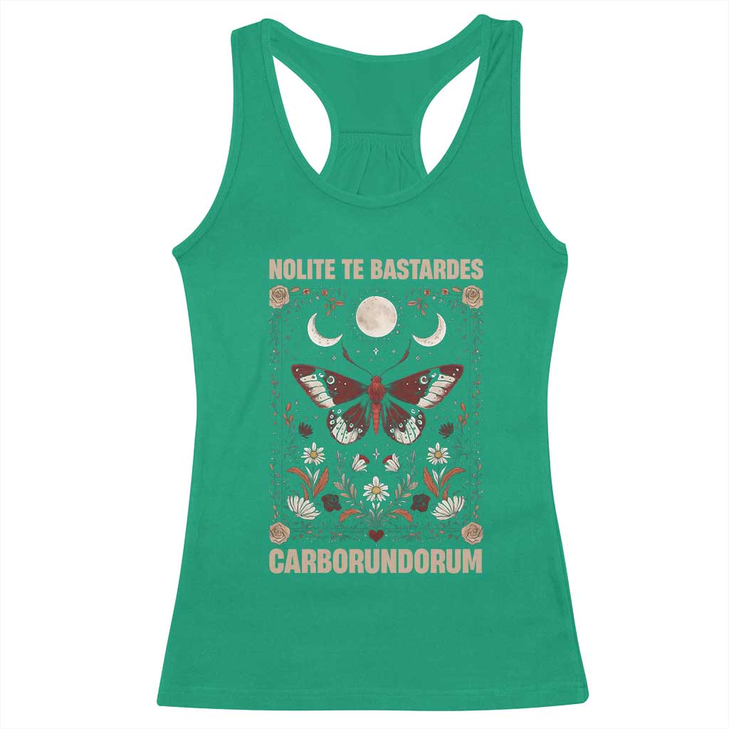 Subtle Feminist Racerback Tank Top Women's Rights Dont Let The Bastards Grind You Down - Wonder Print Shop