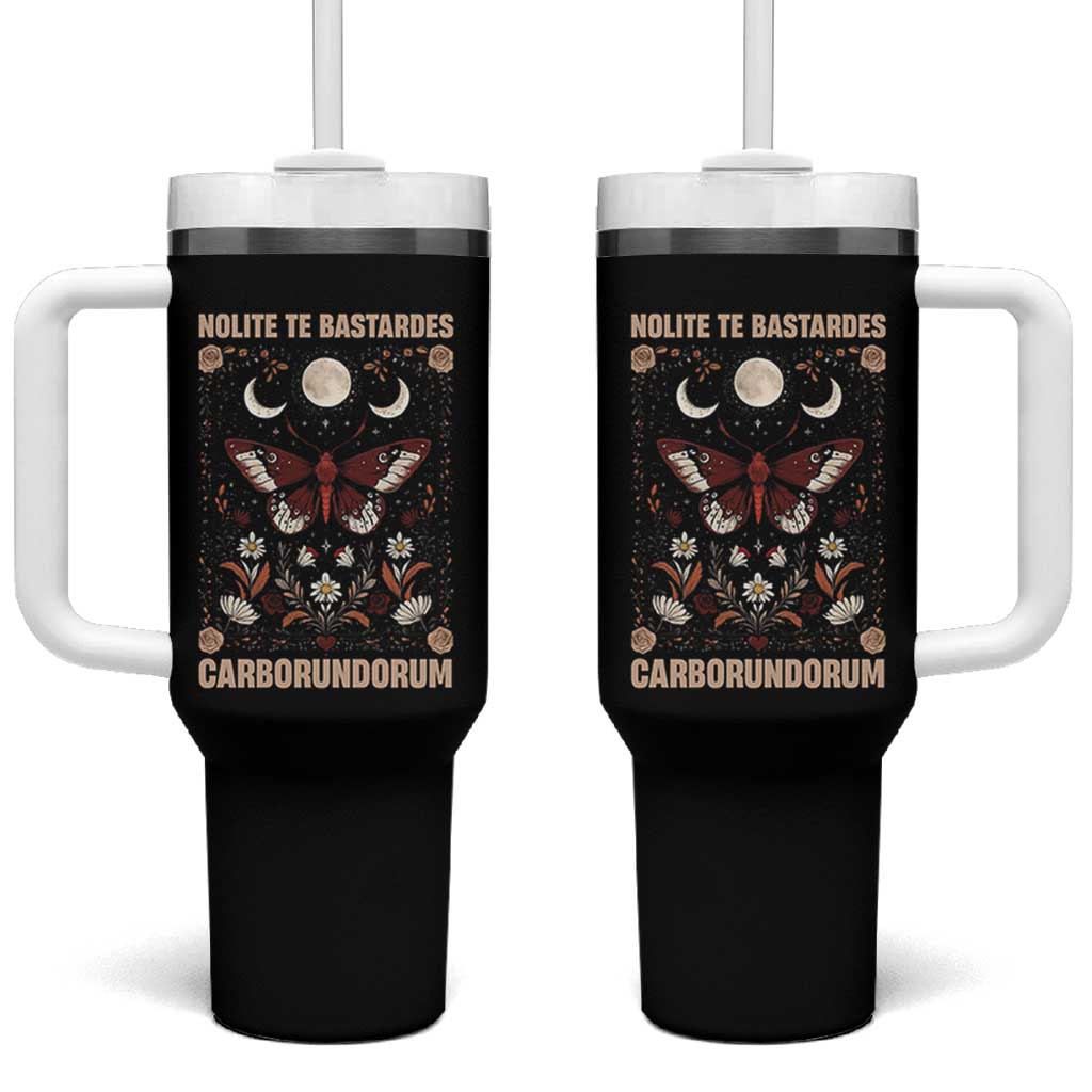 Subtle Feminist Tumbler With Handle Women's Rights Dont Let The Bastards Grind You Down - Wonder Print Shop