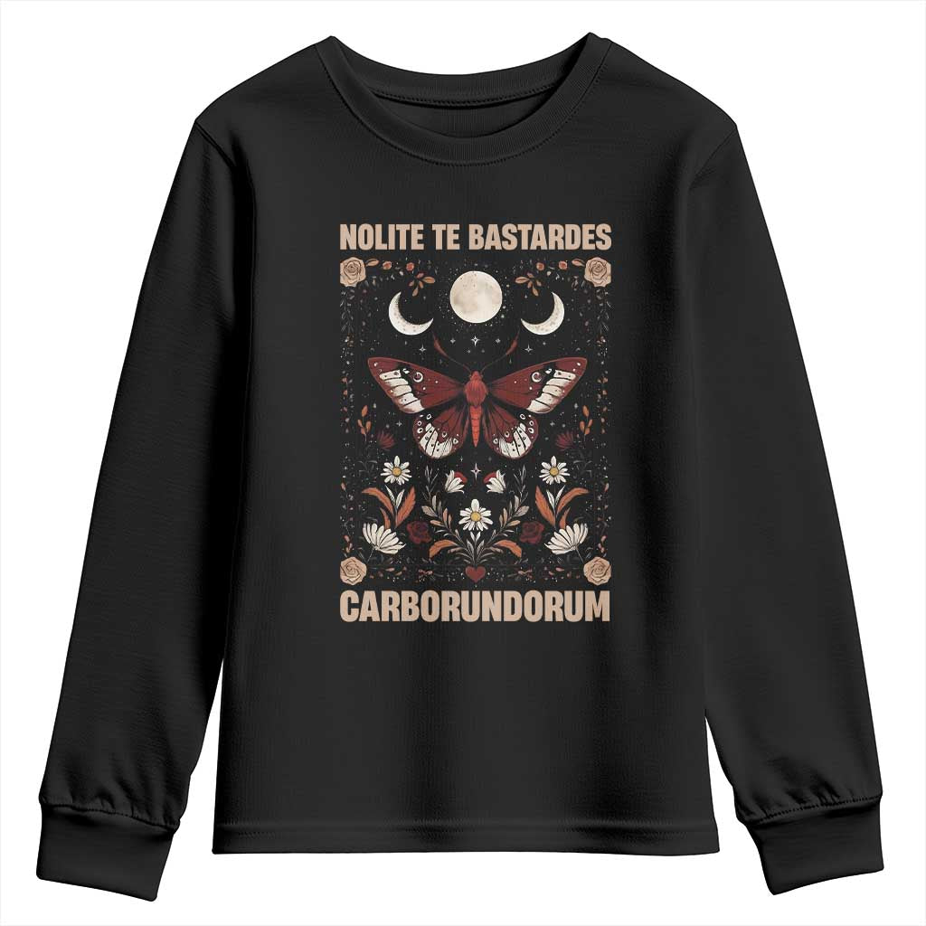 Subtle Feminist Youth Sweatshirt Women's Rights Dont Let The Bastards Grind You Down - Wonder Print Shop