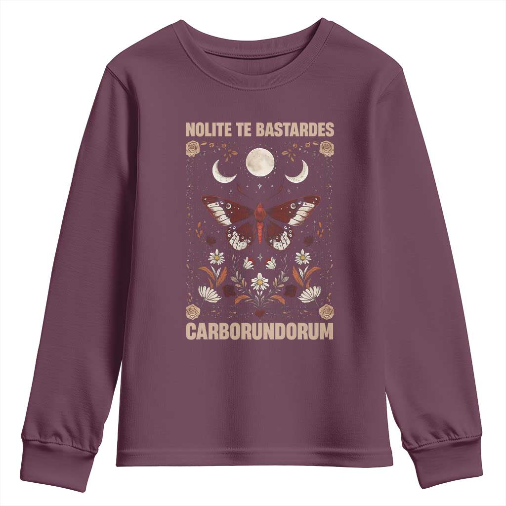 Subtle Feminist Youth Sweatshirt Women's Rights Dont Let The Bastards Grind You Down - Wonder Print Shop