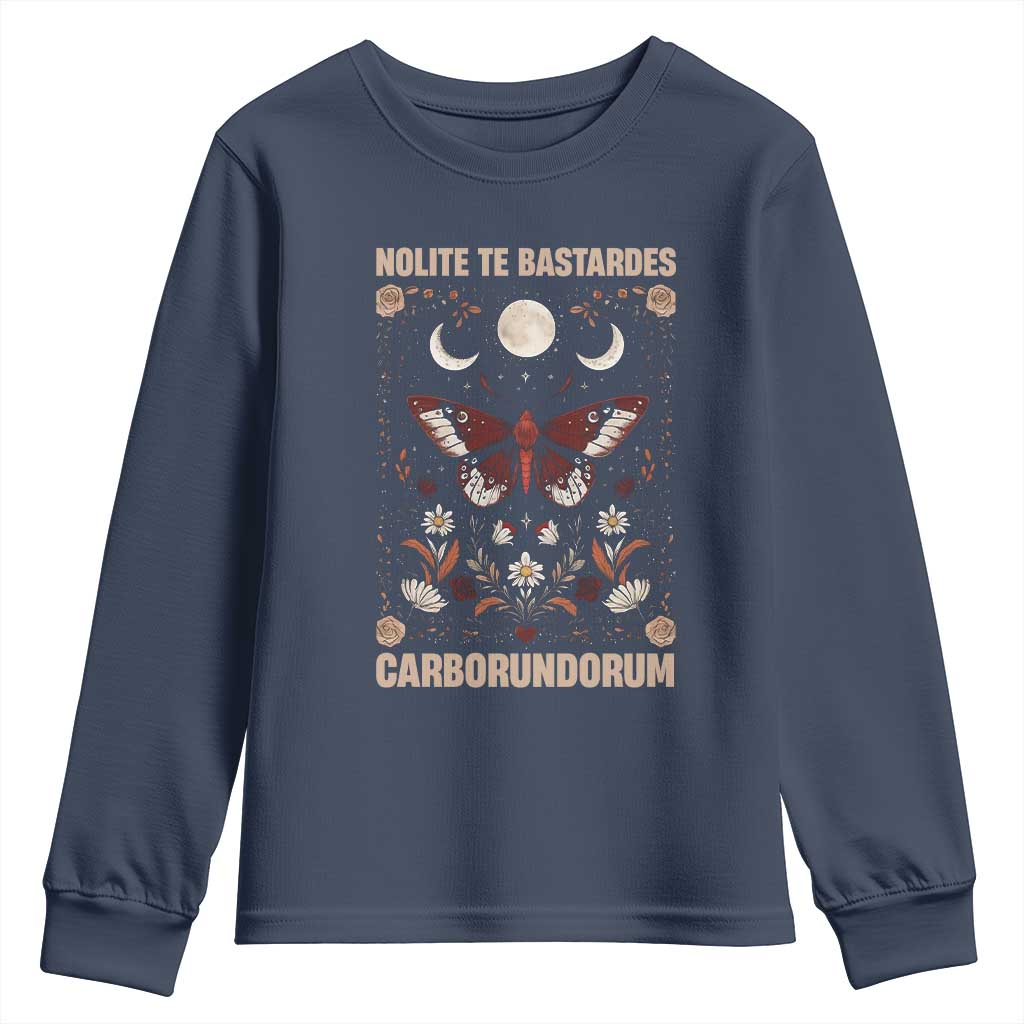 Subtle Feminist Youth Sweatshirt Women's Rights Dont Let The Bastards Grind You Down - Wonder Print Shop