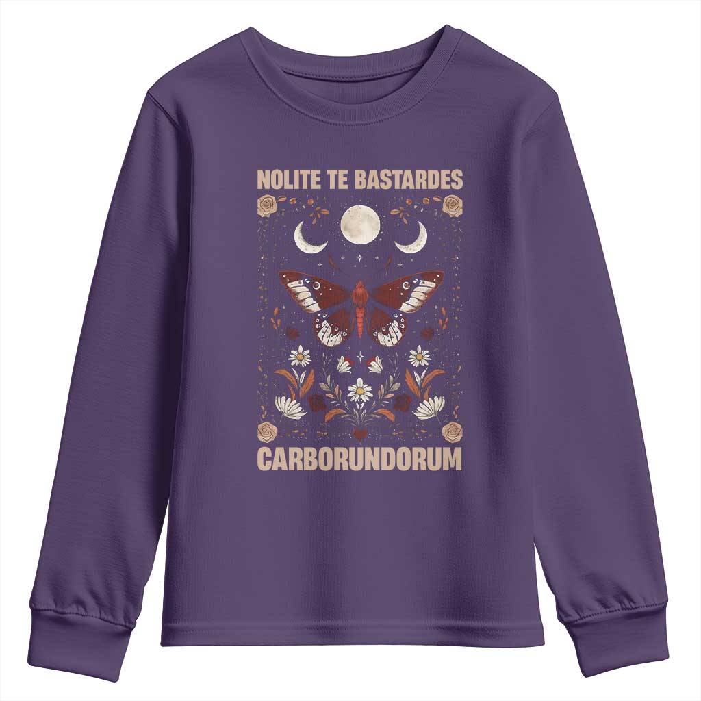 Subtle Feminist Youth Sweatshirt Women's Rights Dont Let The Bastards Grind You Down - Wonder Print Shop